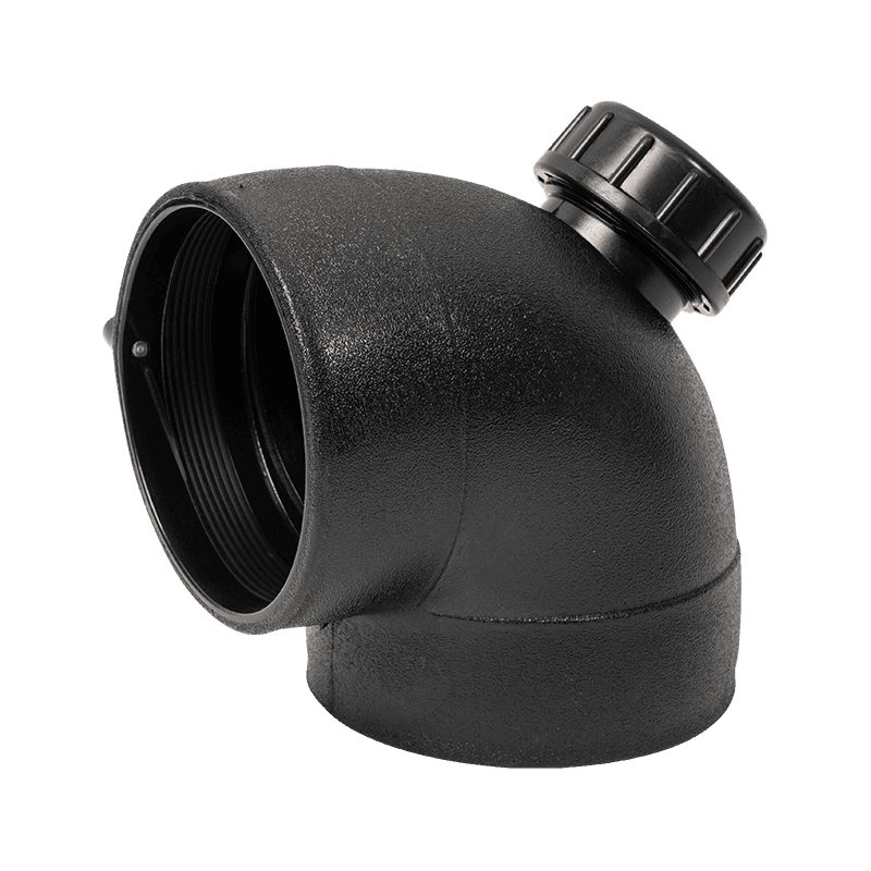 Cotovelo de fusão elétrica 90° com porta de inspeção